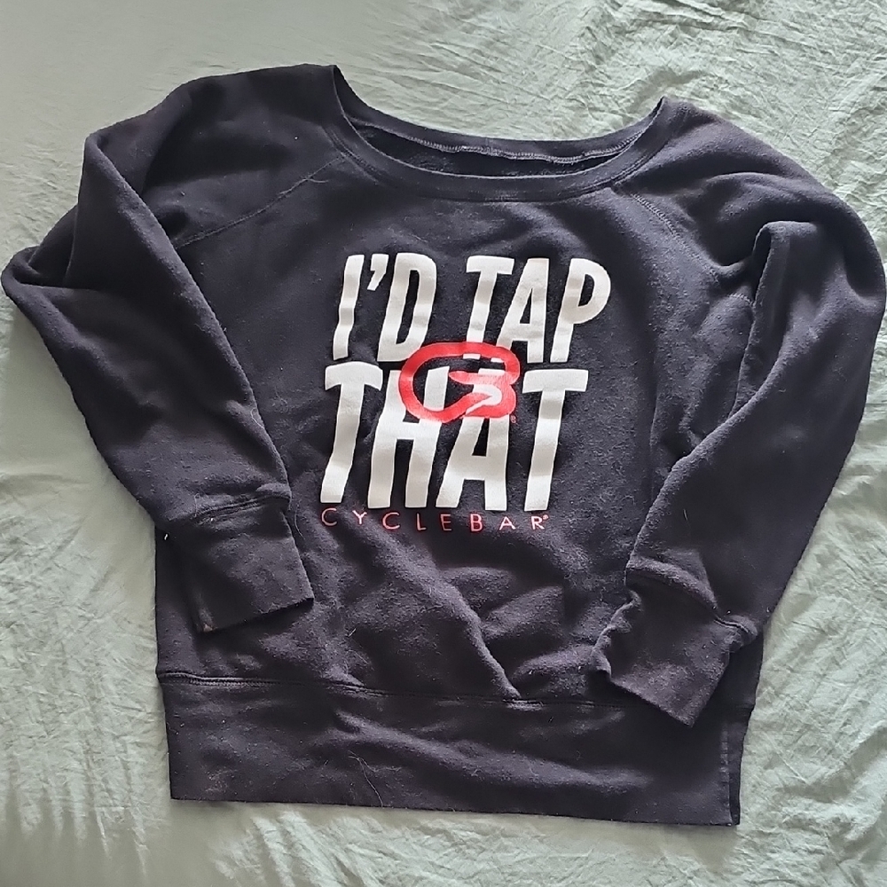 CycleBar Black Graphic Sweatshirt